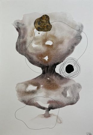 Мари Агаркова (Авторская графика - 
                  38 x 57 см) Время №2