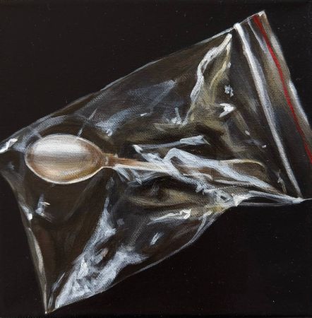 Татьяна Вафина (Картина, живопись - 
                  20 x 20 см) Азы столового этикета