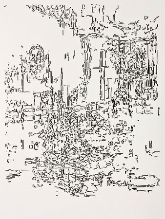 Дарья Растунина (Авторская графика - 
                  56 x 74 см) Без названия