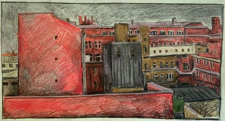 Елизавета Тульчинская (Авторская графика - 
                  27.8 x 14.6 см) Завод Красный Октябрь