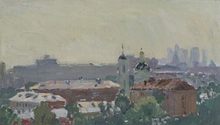 Николай Водолазский (Картина, живопись - 
                  35 x 20 см) Майское небо