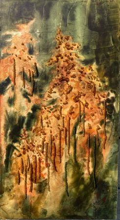 Валерия Головенкина (Картина, живопись - 
                  21.5 x 40.5 см) Золотарник