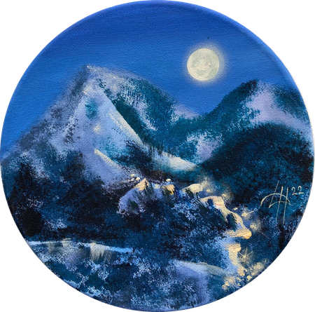 Динара Хёртнагль (Картина, живопись - 
                  20 x 20 см) Skylight