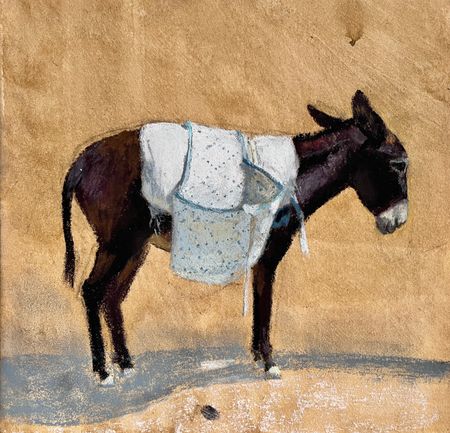 Люсинэ Туманян (Авторская графика - 
                  24 x 24 см) Ослик