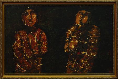 Феликс Шерман (Картина, живопись - 
                  80 x 50 см) Вдвоем