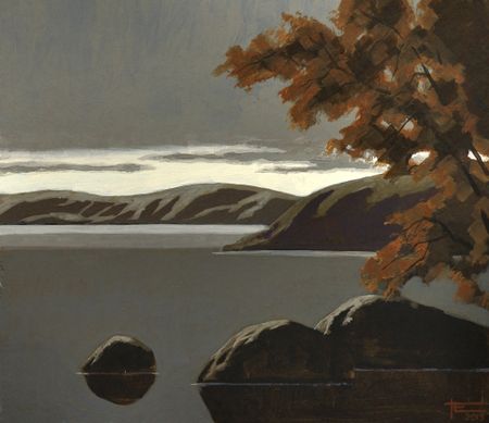Евгений Пономаренко (Картина, живопись - 
                  60 x 50 см) Осенние камни