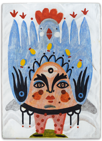 Лена Романовская (Картина, живопись - 
                  13 x 18 см) Шалтай-болтай