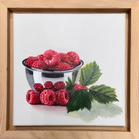 Наталья Наумова (Картина, живопись - 
                  25 x 25 см) Миниатюра "Десерт 3"