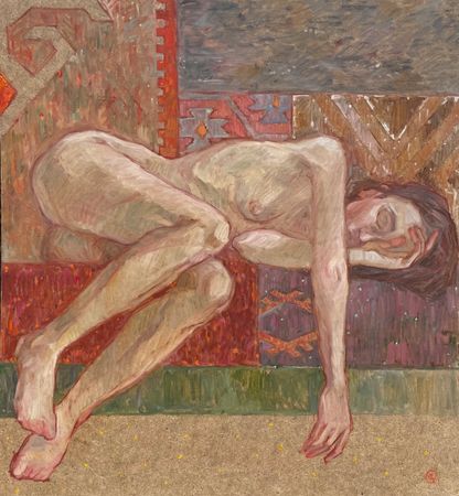 Залифа Хибатова (Авторская графика - 
                  56.5 x 60.5 см) Декаданс