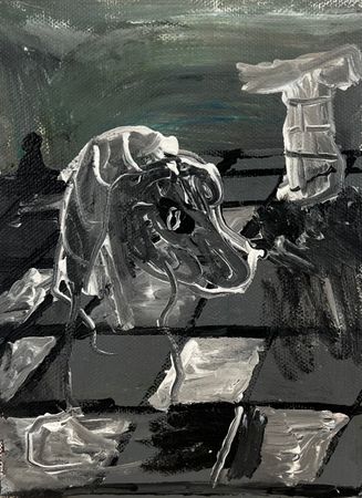 Влад Мальцев (Картина, живопись - 
                  15 x 20 см) Шахматы