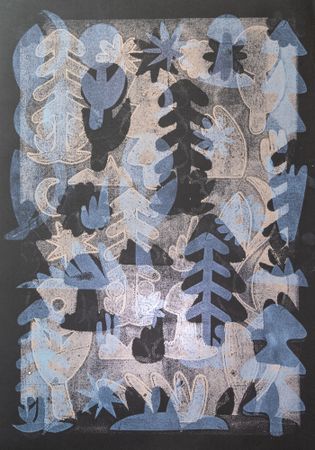 Кузьма Григорьев (Графика печатная - 
                  70 x 100 см) Сказки. Лес