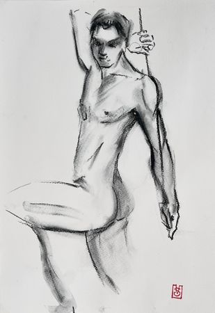 Виктория Севастьянова (Авторская графика - 
                  20 x 30 см) Nu sketch