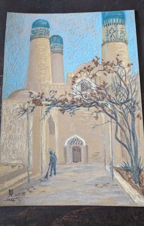 Екатерина Маланьина (Авторская графика - 
                  25 x 36 см) Бухара (2)