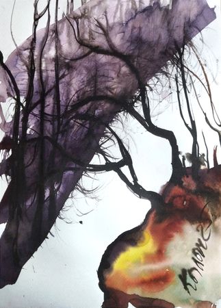 Людмила Кылыч (Авторская графика - 
                  29 x 42 см) Разговор