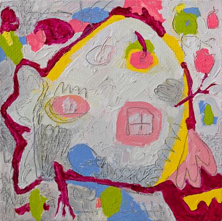 Анна Сави (АСА) (Картина, живопись - 
                  20 x 20 см) Серия "Home"