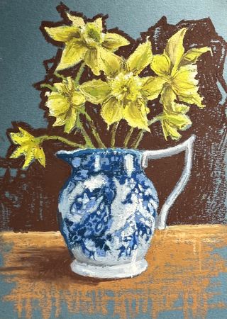 Виктория (Авторская графика - 
                  21 x 29.7 см) Нарциссы