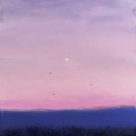 Анна Ганина (Картина, живопись - 
                  50 x 50 см) Evening calmness