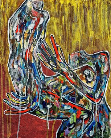 Александра Халипская (Картина, живопись - 
                  25 x 50 см) За-чем