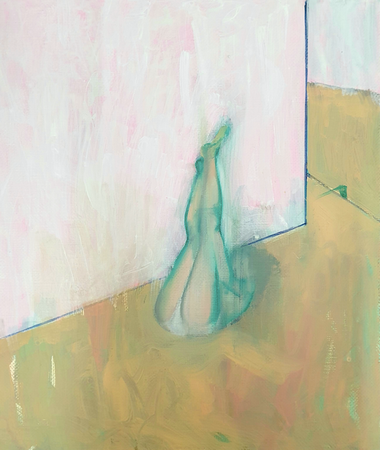 Катя Царева (Картина, живопись - 
                  30 x 35 см) In the room #2