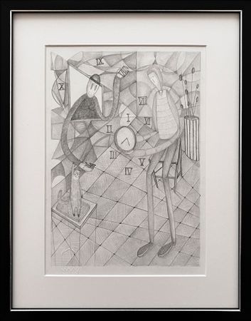 Леша Мелки (Авторская графика - 
                  30 x 40 см) Без названия 5