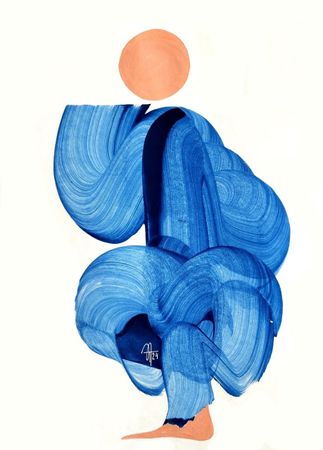 Татьяна Нега (Авторская графика - 
                  30 x 42 см) Из цикла "Нестандартные конфигурации"