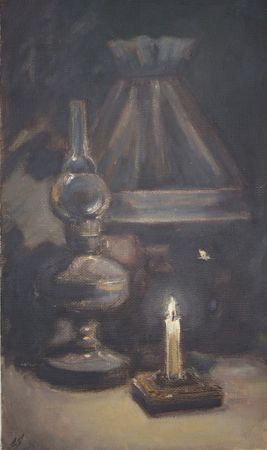 Елена Санина (Картина, живопись - 
                  30 x 50 см) К свету