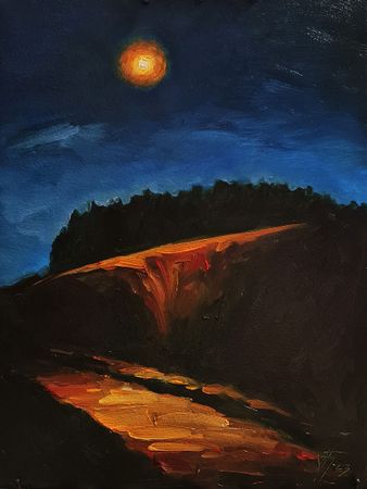 Александр Буданов (Авторская графика - 
                  30 x 40 см) Дорога 12