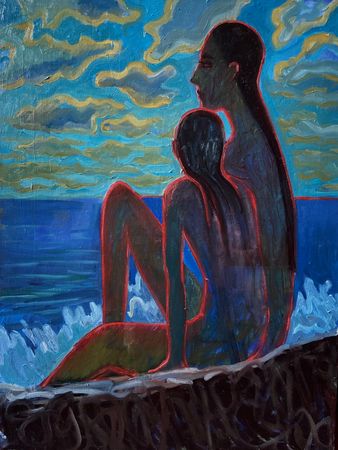 Анна Канфер (Картина, живопись - 
                  60 x 80 см) Большая вода