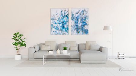 Раиса Граф (Картина, живопись - 
                  160 x 120 см) Диптих #5 из цикла "Погружение"