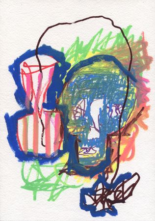 Дмитрий Кавка (Авторская графика - 
                  21 x 30 см) Натюрморт