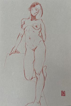Виктория Севастьянова (Авторская графика - 
                  21 x 30 см) Nu sketch