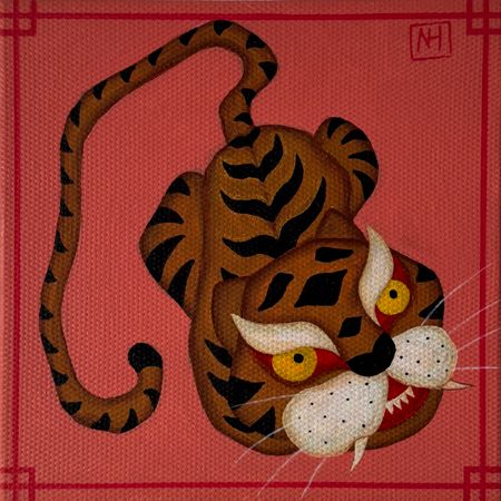 Наташа Хегай (Картина, живопись - 
                  30 x 30 см) Хранитель гор Ира