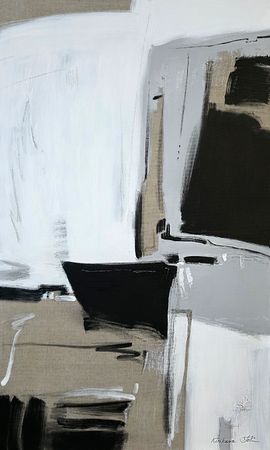 Татьяна Кирикова (Картина, живопись - 
                  60 x 100 см) Black and Canvas. Creation Structure