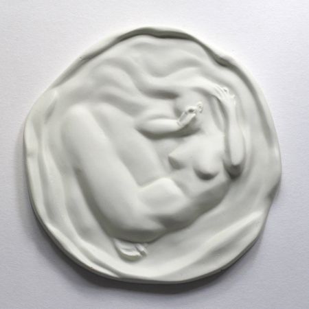 Маргарита Симонова (Скульптура - 
                  19.5 x 19.5 см) Жемчужница 8. Рисовая бумага