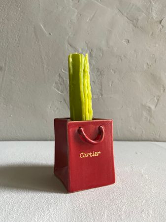 Елизавета Букина (Скульптура - 
                  5.5 x 7 см) Подсвечник "CARTIER"