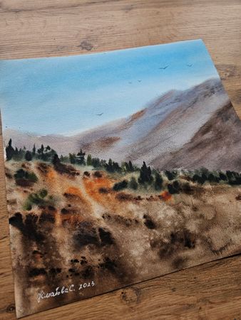 Светлана Юматова (Авторская графика - 
                  30 x 30 см) Путешествие