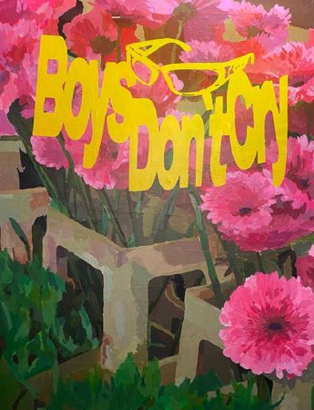 Илья Sario (Картина, живопись - 
                  90 x 70 см) Boys don`t cry