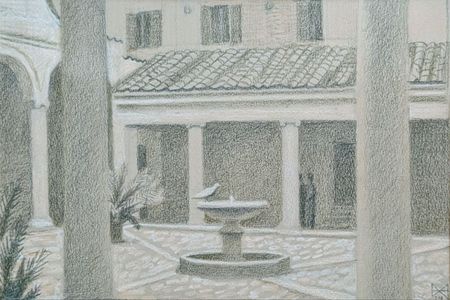Анастасия Мотина (Авторская графика - 
                  35 x 25 см) Сан Клименте