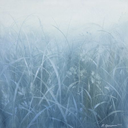 Татьяна Прокшина (Картина, живопись - 
                  60 x 60 см) Бархатно-синие травы