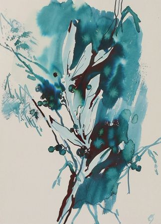 Елена Санина (Авторская графика - 
                  21 x 30 см) Импровизация
