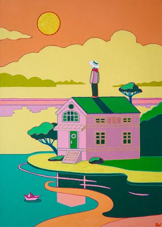 Екатерина Николаева (Картина, живопись - 
                  50 x 70 см) Ожидание