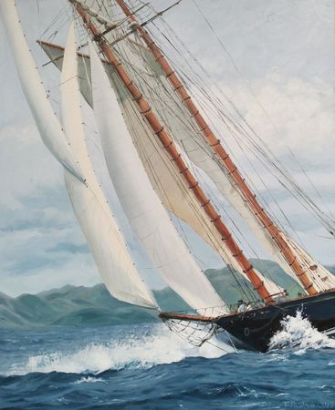 Татьяна Павлова (Картина, живопись - 
                  65 x 80 см) Попутный ветер