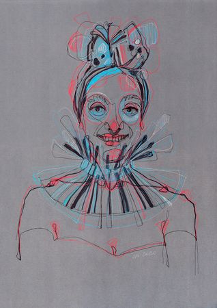 Татьяна Ивченкова (Авторская графика - 
                  42 x 59.4 см) Стрекоза