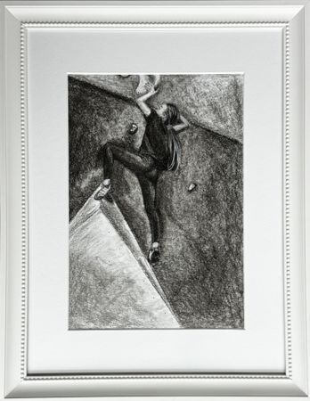 Наталья Наумова (Авторская графика - 
                  35 x 45 см) Боулдеринг