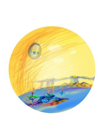Алена Калянова (Графика цифровая (принты) - 
                  30 x 41 см) Картины мира. Вид 1