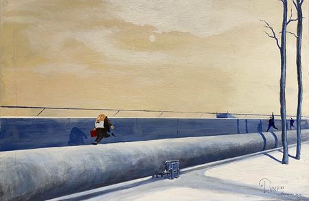 Андрей Алексеенко (Авторская графика - 
                  60 x 40 см) Диверсия