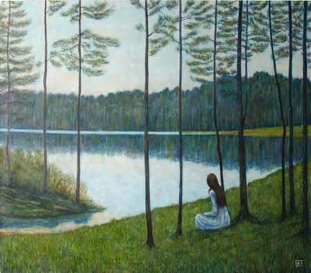 Александр Галяцкий (Картина, живопись - 
                  80 x 70 см) Молчание