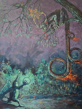 Александр Буданов (Картина, живопись - 
                  60 x 80 см) Сфера особого Внимания