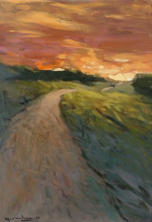 Никита Максимчук (Картина, живопись - 
                  38 x 55 см) Закат