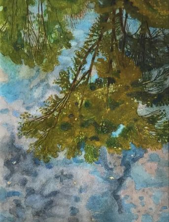 Иван Афонский (Авторская графика - 
                  24 x 31 см) Отражение